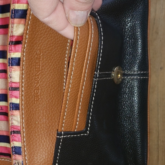 Tignanello black/brown crossbody and handbag - Picture 4 of 10